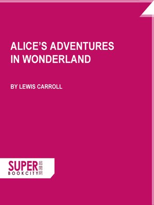 cover image of Alice's Adventures in Wonderland